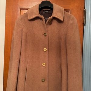Tan Wool Coach Pea Coat Size XS (NWT)